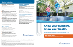 Know your numbers. Know your health.