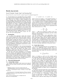 Rossby rip currents - Wiley Online Library