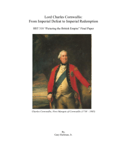 Lord Charles Cornwallis: From Imperial Defeat