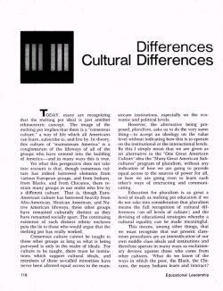 Differences Cultural Differences