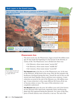 Rock Layers in the Grand Canyon