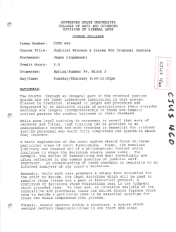 judiciary was created out of a philosophical context which