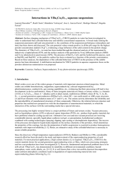Interactions in YBa2Cu3O7-x aqueous suspensions