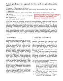 A Conceptual empirical approach for the overall strength of