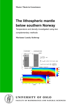 The lithospheric mantle below southern Norway - DUO