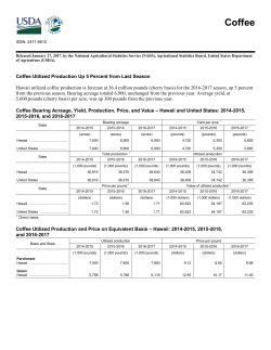 Coffee - USDA Economics, Statistics and Market Information System