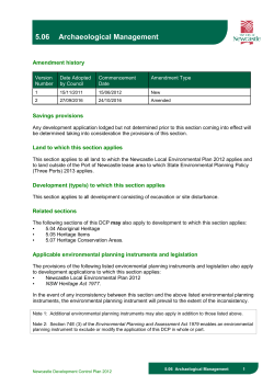 Section 5.06 Archaeological Management