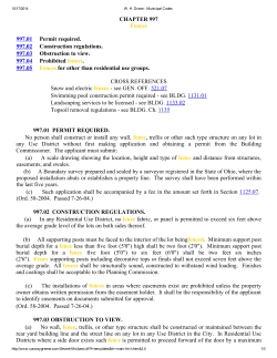 Fence Ordinance Info - City of Seven Hills