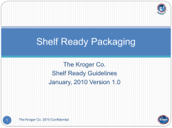 Shelf Ready Packaging