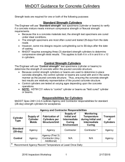 Concrete Cylinders - Handling and Curing
