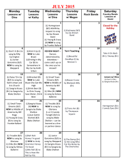 JULY 2015 - Nashvilles