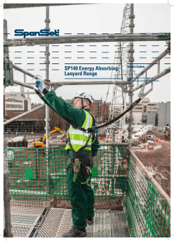 SP140 Energy Absorbing Lanyard Range