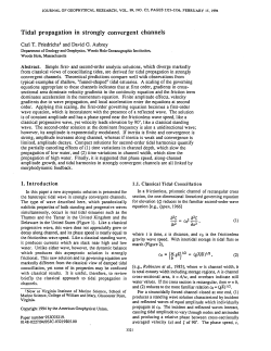 Tidal propagation in strongly convergent channels