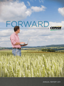 2011 Annual Report - Cervus Equipment Corporation