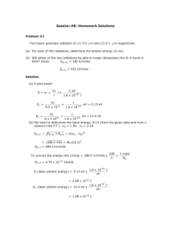 Session #8: Homework Solutions