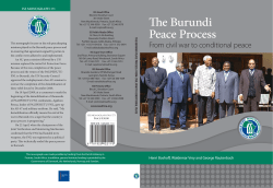 The Burundi Peace Process