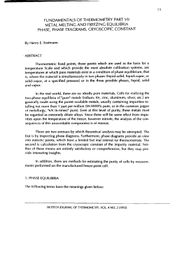 Metal Melting and Freezing Equilibria Phase, Phase Diagrams
