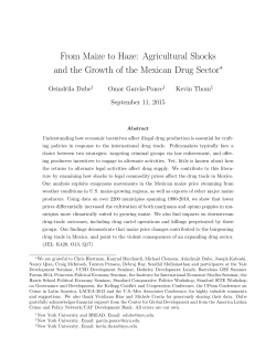 From Maize to Haze: Agricultural Shocks and the Growth of the