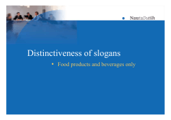 Distinctiveness of slogans