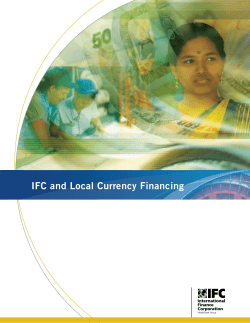 IFC and Local Currency Financing