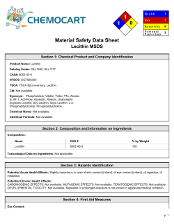 Lecithin MSDS