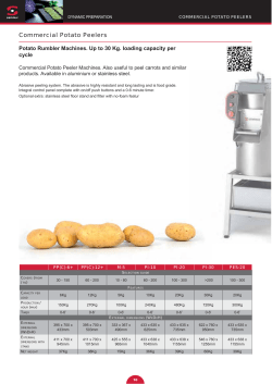 Commercial Potato Peelers