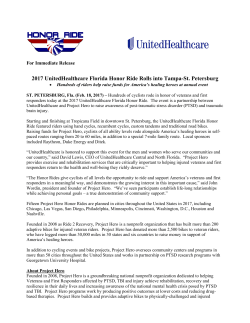 2017 UnitedHealthcare Florida Honor Ride Rolls into Tampa