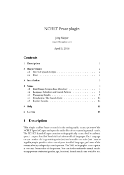 Manual nchlt_manual