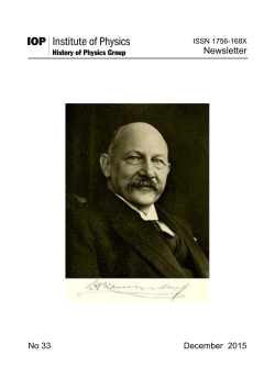Newsletter - Institute of Physics
