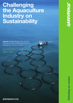 Challenging the Aquaculture Industry on
