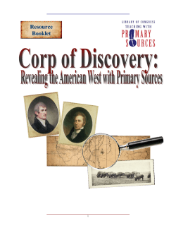Corp of Discovery Resource Booklet