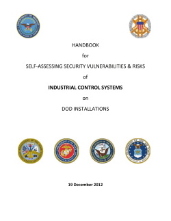 Handbook for Self-Assessing Security Vulnerabilities and