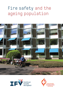 Fire safety and the ageing population