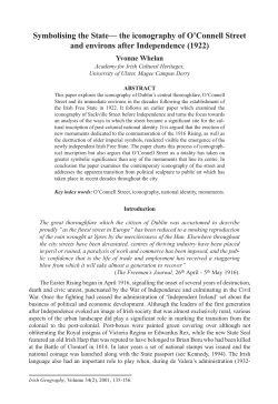 Symbolising the State— the iconography of O`Connell Street and