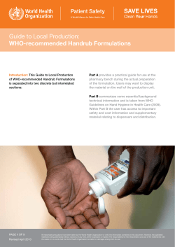 Guide to Local Production - World Health Organization