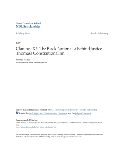 Clarence X?: The Black Nationalist Behind Justice Thomas`s