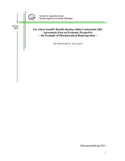 For whose benefit? Benefit-sharing within Contractual ABS