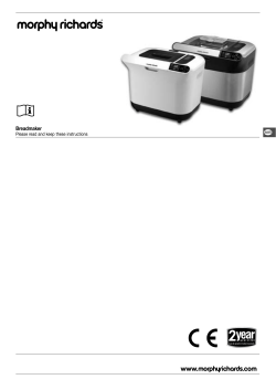 Owner`s Manual - Morphy Richards