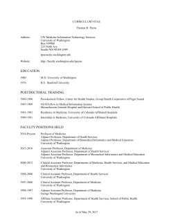 EDUCATION POSTDOCTORAL TRAINING FACULTY POSITIONS