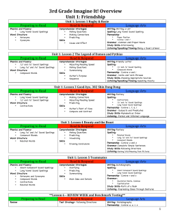 3rd Grade Imagine It! Overview