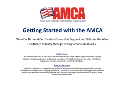 Getting Started with AMCA Paper/Pencil Exams
