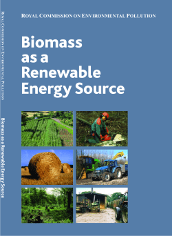 Biomass as a renewable energy source