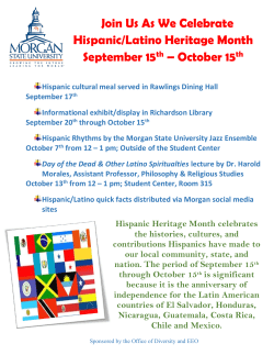 Join Us As We Celebrate Hispanic/Latino Heritage Month