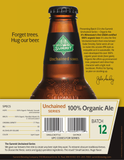 100% Organic Ale - Summit Brewing Company