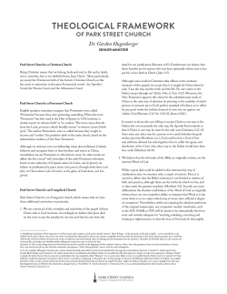 Theology - Park Street Church