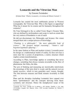 Leonardo and the Vitruvian Man