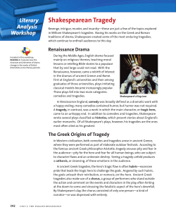 Shakespearean Tragedy