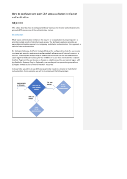 How to configure pre-auth EPA scan as a factor in nFactor