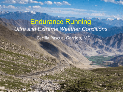 Endurance Running Marathon,Ultra and Extreme Weather Conditions