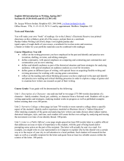 Syllabus - Western Illinois University